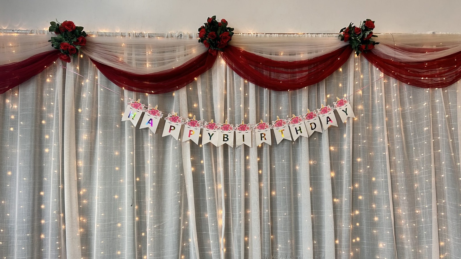 Birthday Decorations Brightening Up The Restaurant Walls!