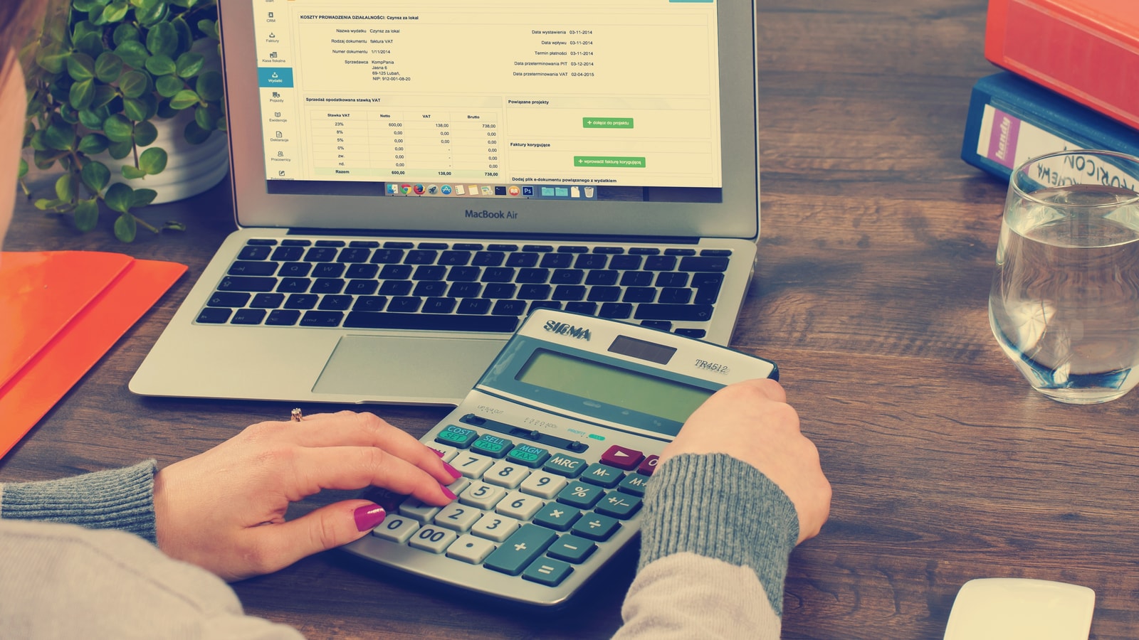 Business audit and compliance documents prepared for a review meeting