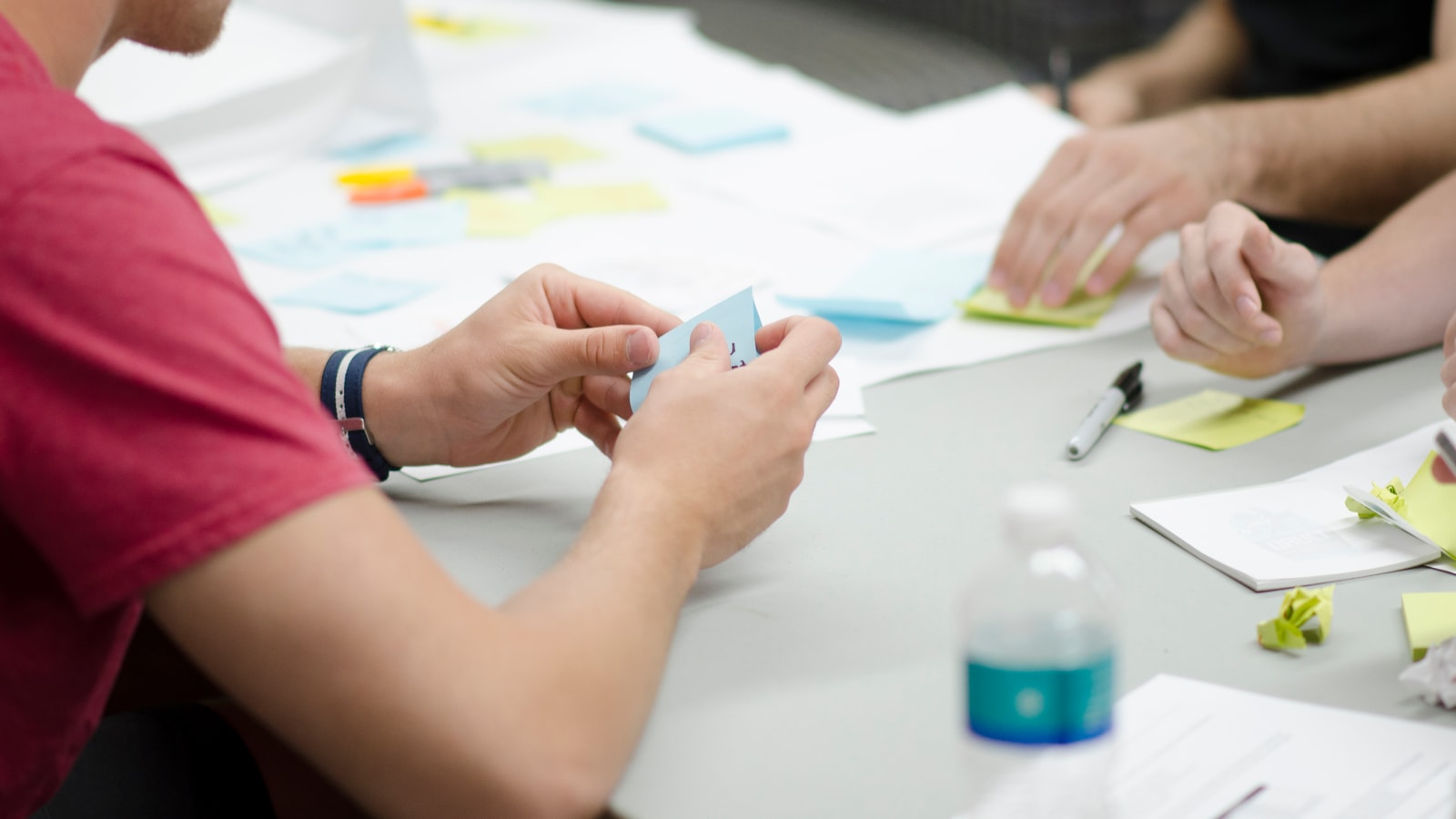 Business audit and compliance documents prepared for a review meeting