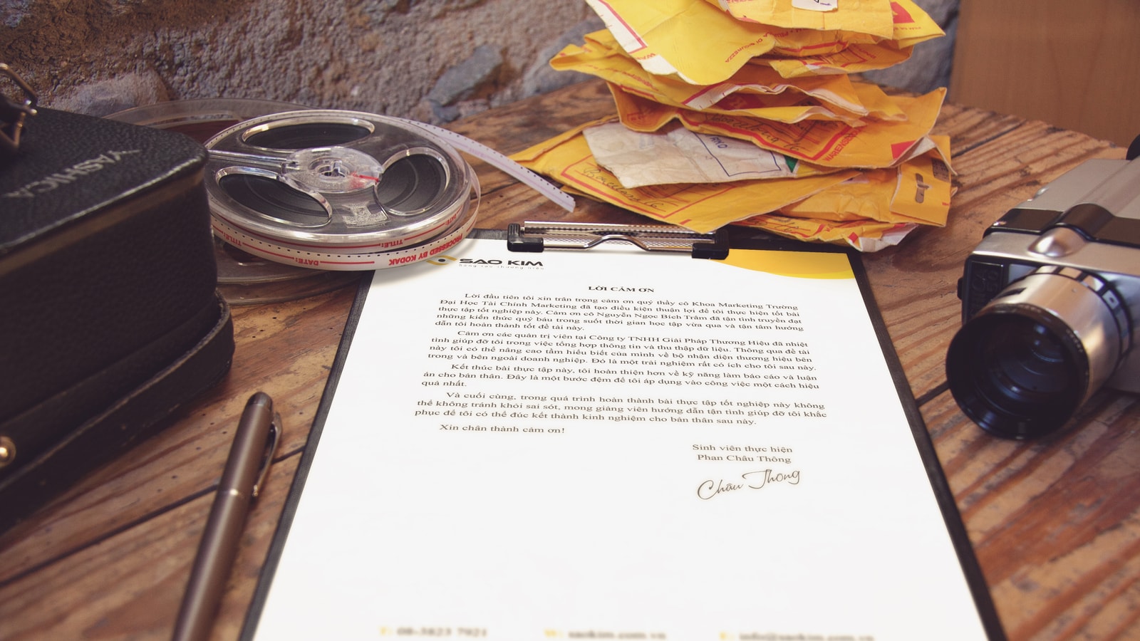 Business audit and compliance documents prepared for a review meeting