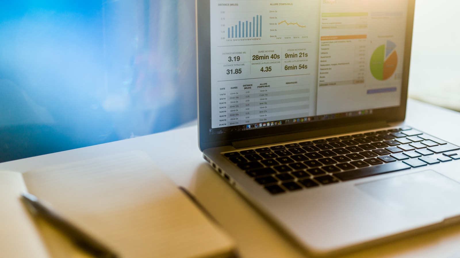 Business audit and compliance documents prepared for a review meeting