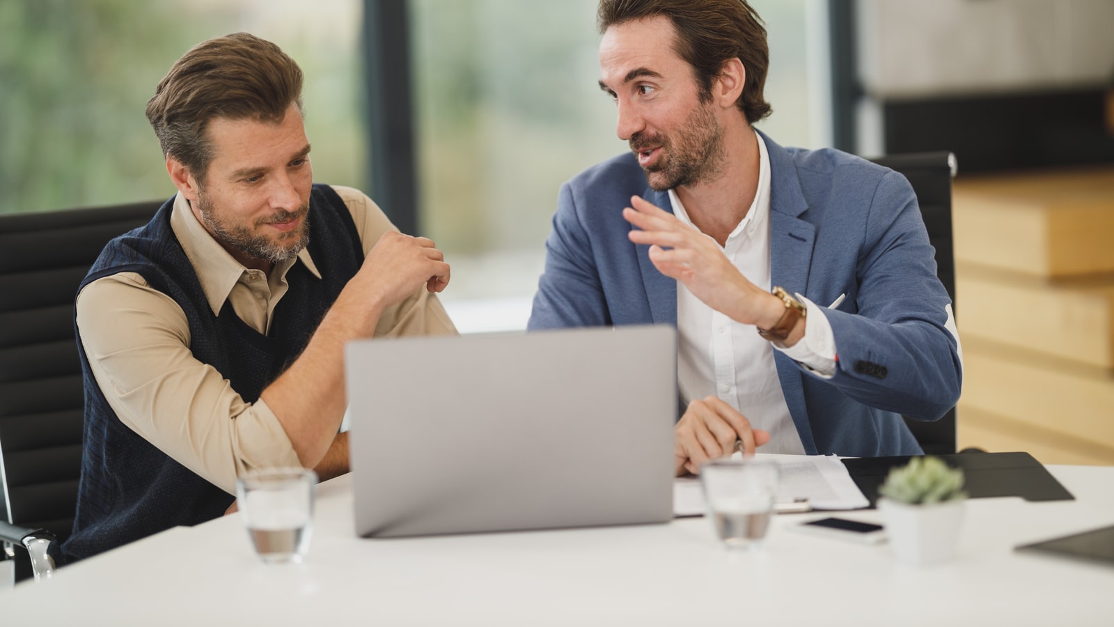 Business registration documents prepared for a startup planning meeting