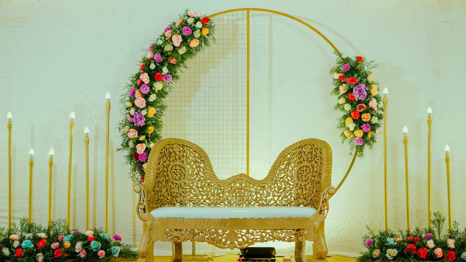 Decorated Wedding Stage Taken From Malappuram, Kerala